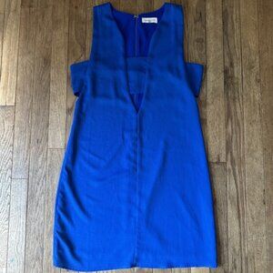 Sugar Lips Cobalt Blue Cutout Mini‎ Dress M V-Neck Bodycon